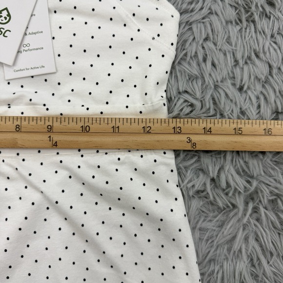 Tasc Dress Women's S White Dot NWT Rhythm Racer Back Running Organic Cotton Golf - Picture 5 of 15